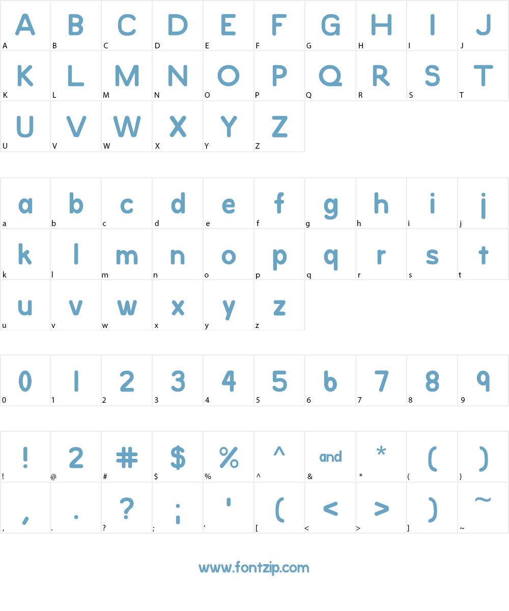 538Lyons Rounded Font Character